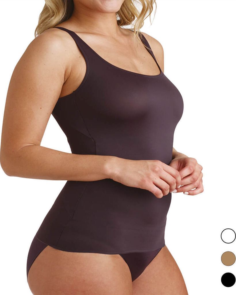 Naomi & Nicole Shapewear Damen - Unterhemd Bauchweg Hemd (S-XXL) Body Shaper Damen Shaping Unterwäsche Damen - Figurformende Wäsche