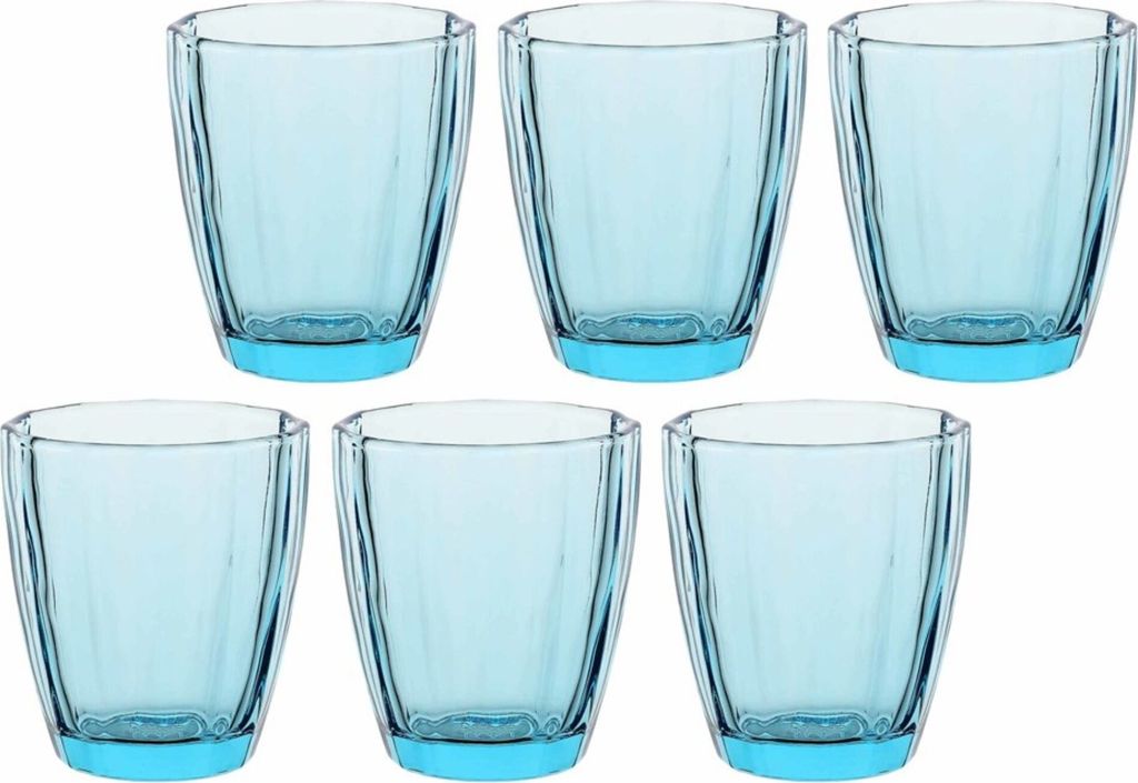 Rose&Tulipani 6er Set Gläser 320 ml Aquamarin R116500002Z