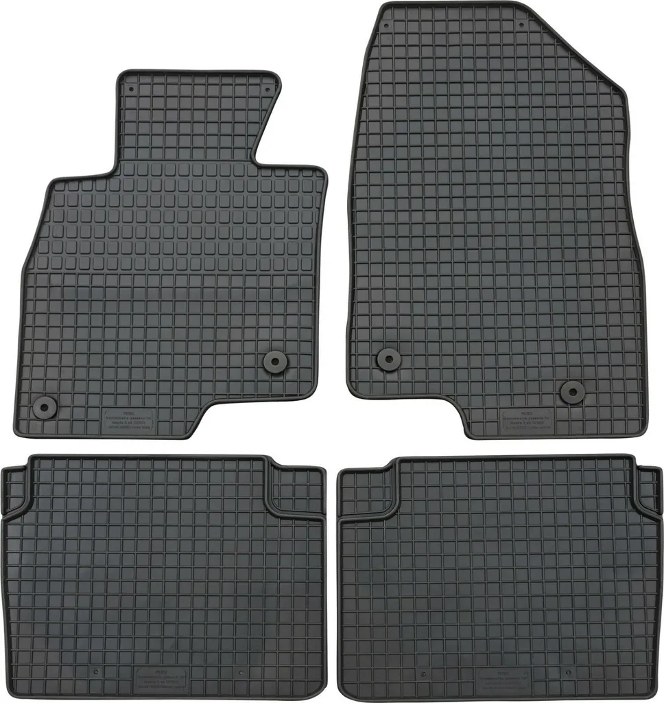 MTM Tappetini Auto Su Misura Per Mazda 6 III (dal 01.2013) - Set 4 Pezzi In Moquette Con Battitacco - Made In Italy