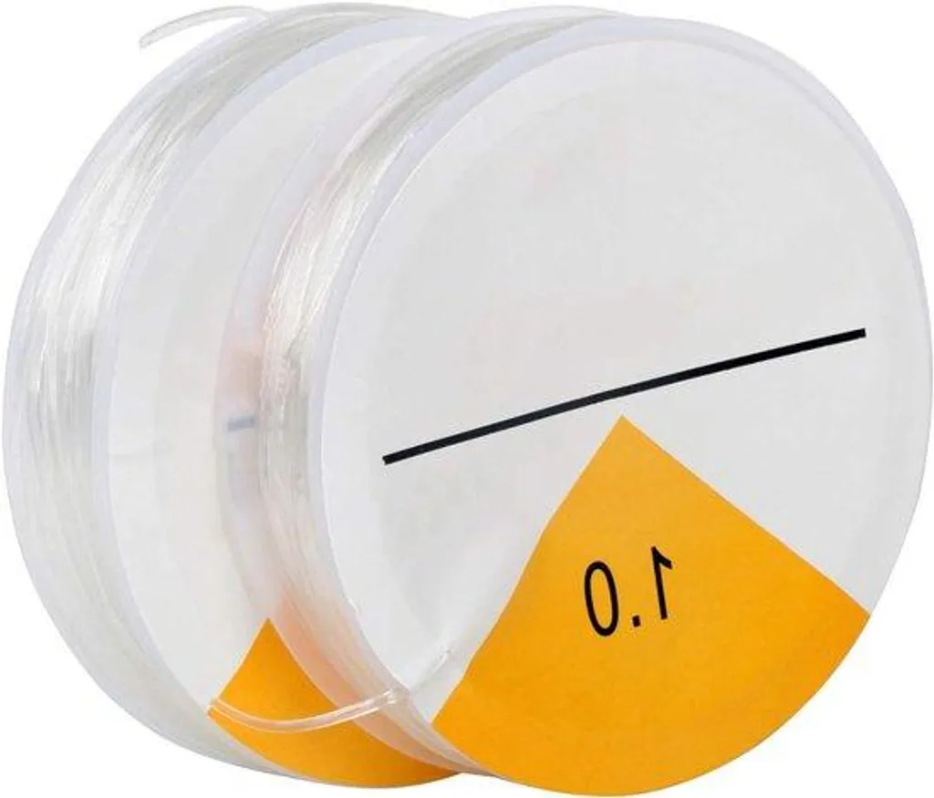 Bracelet extensible pour perles transparent avec cordon de 8 mètres