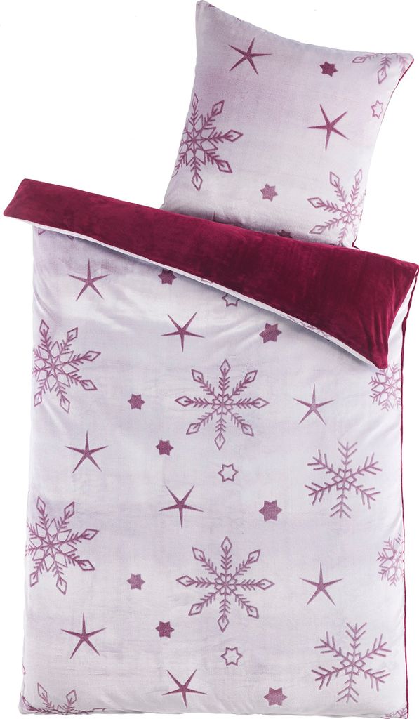 Bettwäsche Winter Flausch Cashmere Touch Uni Wende warm 2 Produktbild 