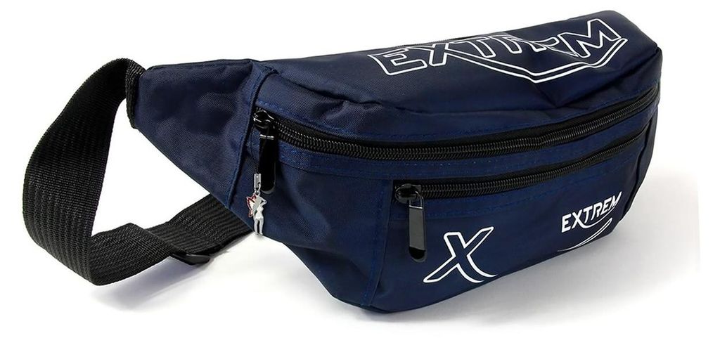 Bag Street Nylon Damen Herren Bauchtasche Gürteltasche blau Produktbild 