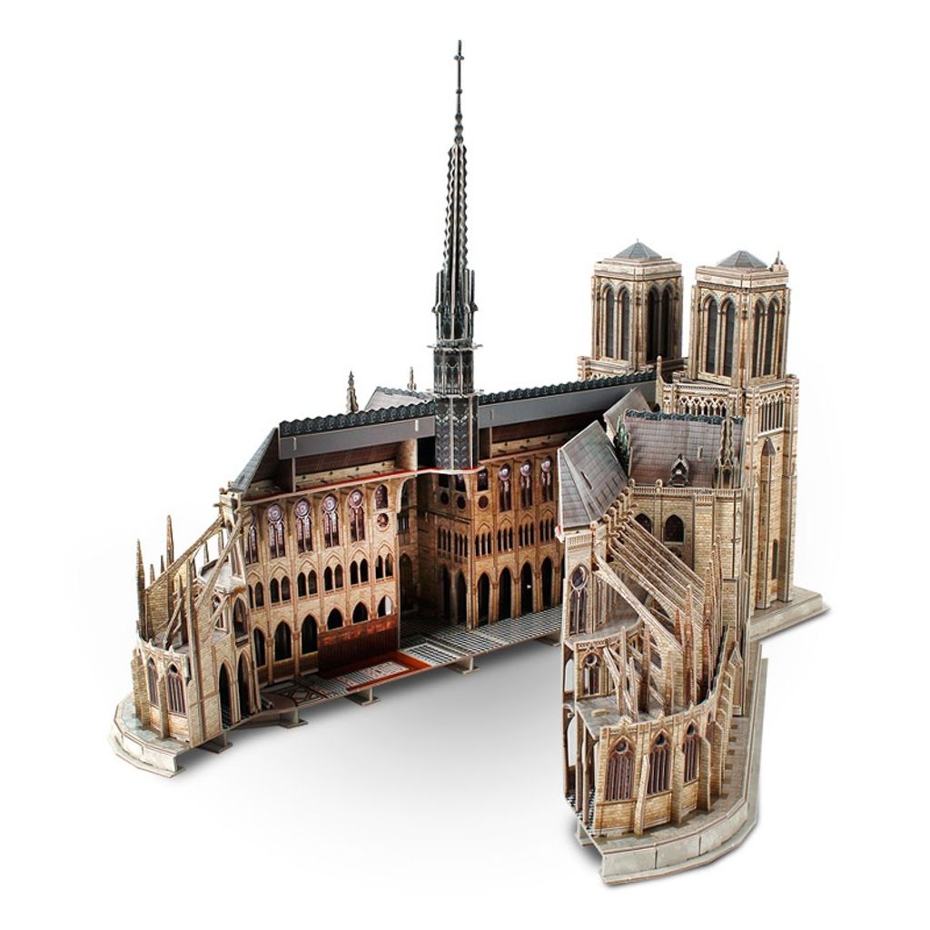 Cubic Fun 3D Puzzle Notre Dame De Paris Frankreich mit LED Beleuchtung 