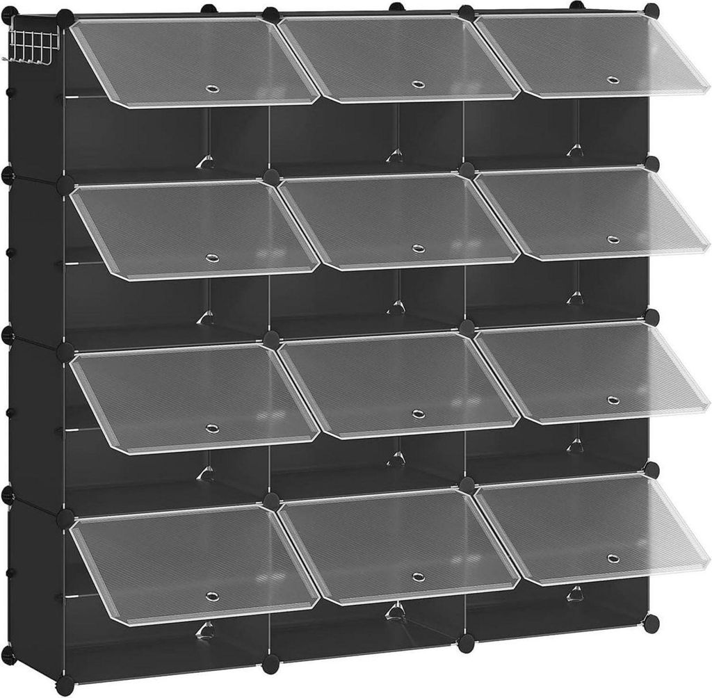 Étagère à chaussures avec 12 compartiments, armoire à Image du produit 