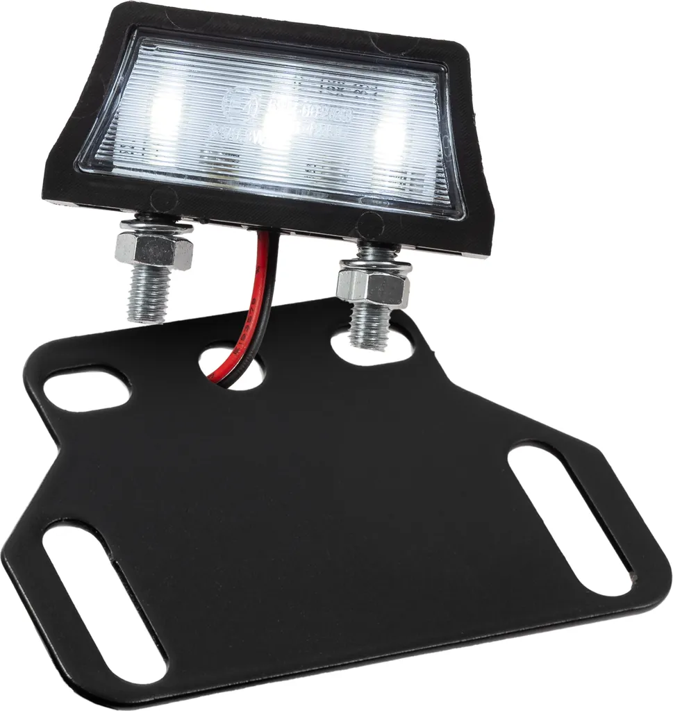 Illuminazione Targa LED Axis Nera - Design Minimal per Custom e Naked