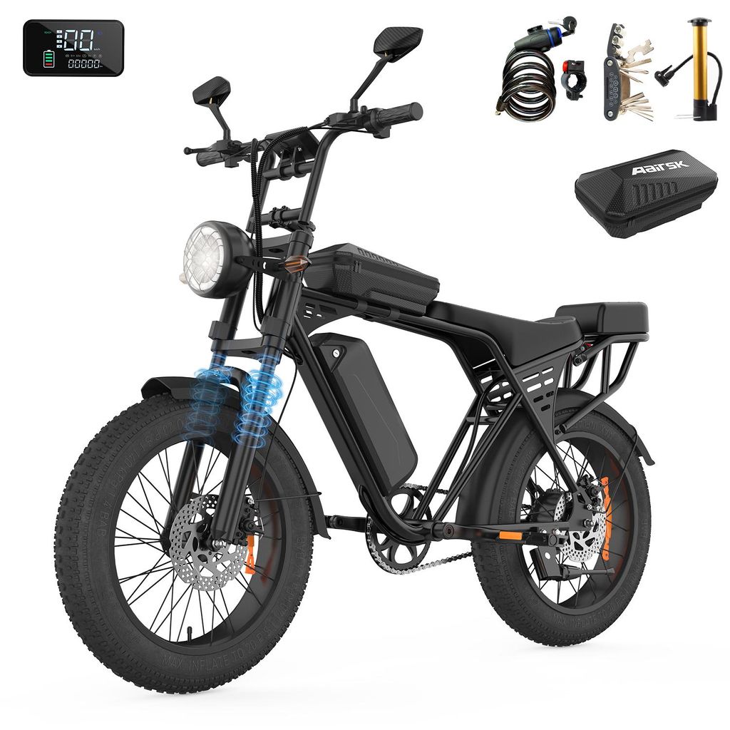 Vélo électrique X5 tout-terrain, pneus larges, 48V 15Ah, Image du produit 