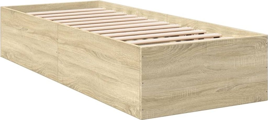 Maison Exclusive - Bettgestell Sonoma-Eiche 100x200 cm Holzwerkstoff