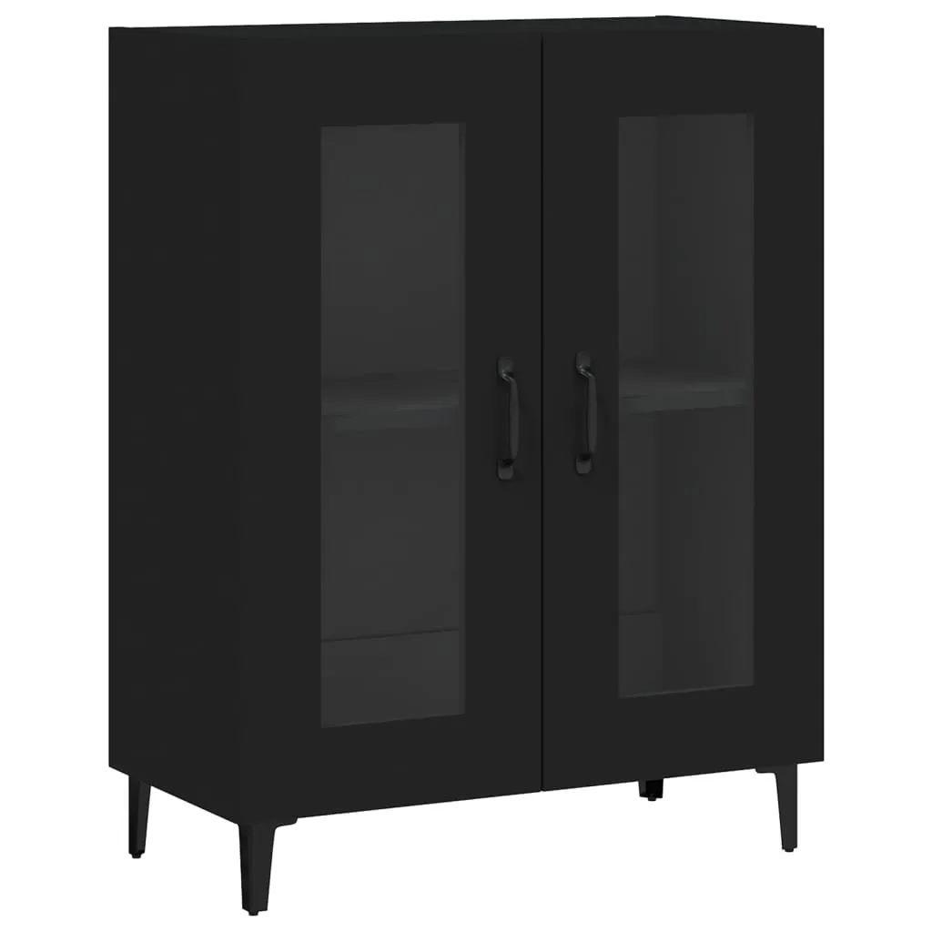 Vetrinetta Nera 90cm Mobili2025 | Cassettiera Multiuso Design - 2