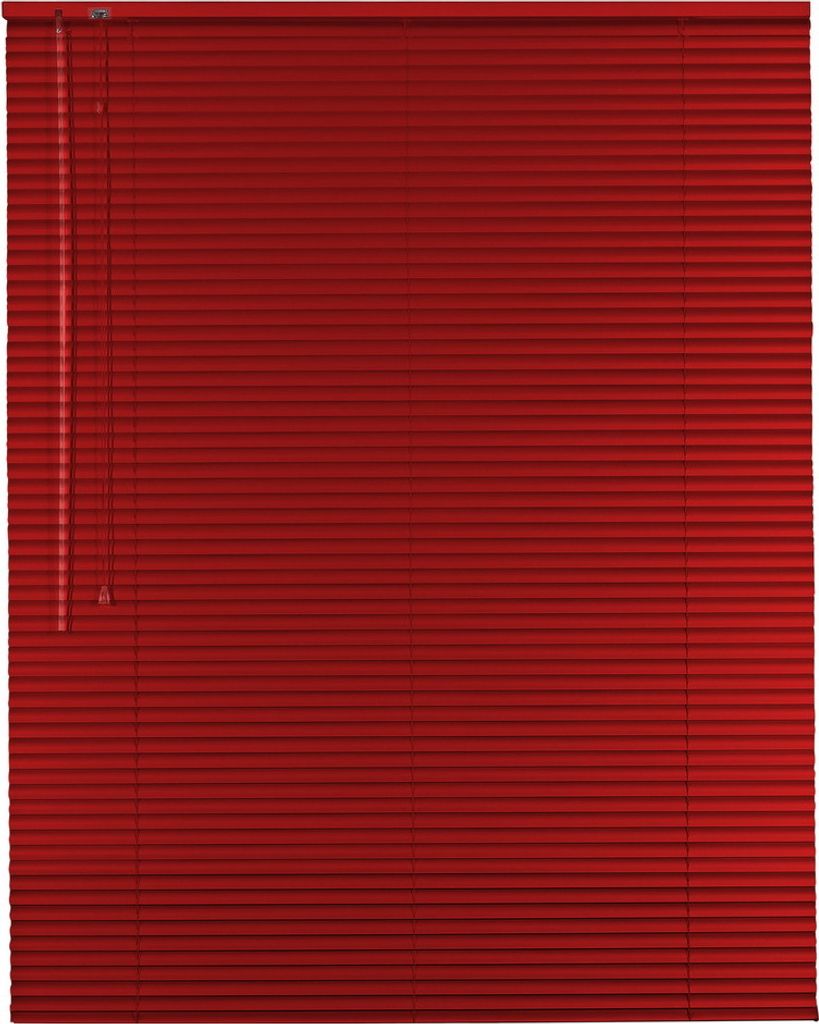 Alu Jalousie Aluminiumjalousie 125 x 190 cm rot Rollo Jalousette Bedienseite links