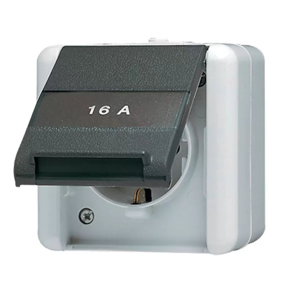 Jung 820 KINAW Steckdose CEE 7/3 Schwarz