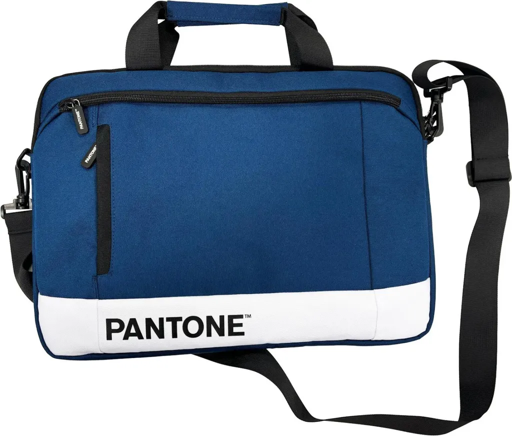 Sacoche Pantone PT-BPC002N Rembourrée 15.6" Bicolore Bleu et Blanche