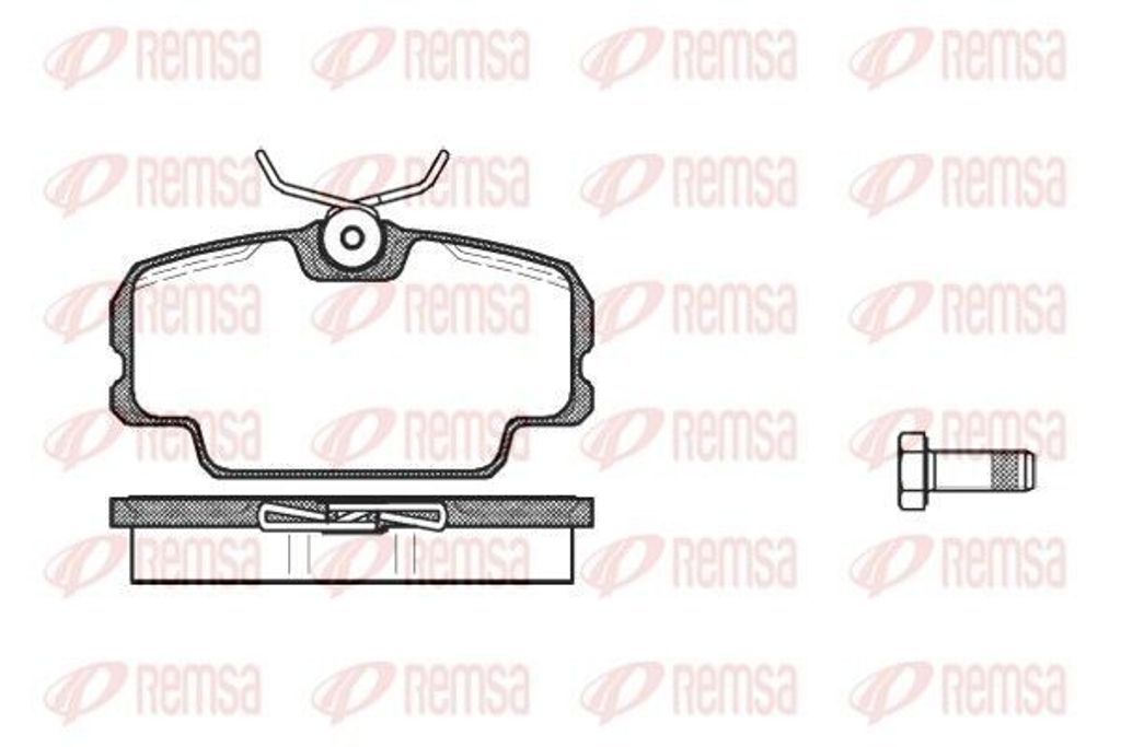 REMSA Bremsbeläge Satz Vorne Bremsklötze passend für MERCEDES-BENZ 190 (W201) 0145.00