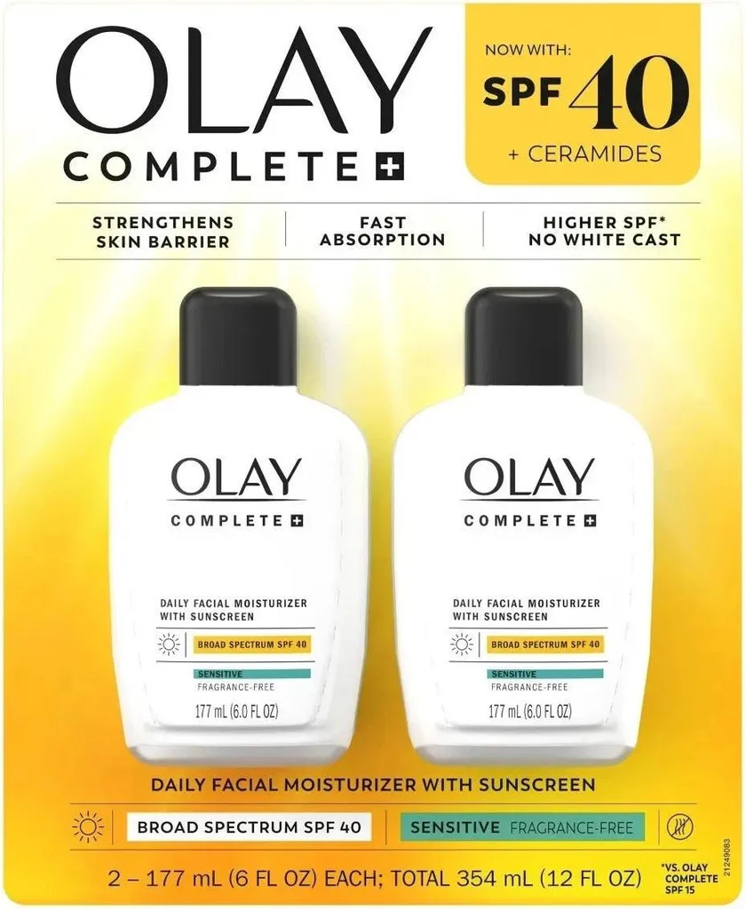 Olay Complete Sensitive SPF 40 Crema Giorno 177ml - Offerta 2 Pezzi