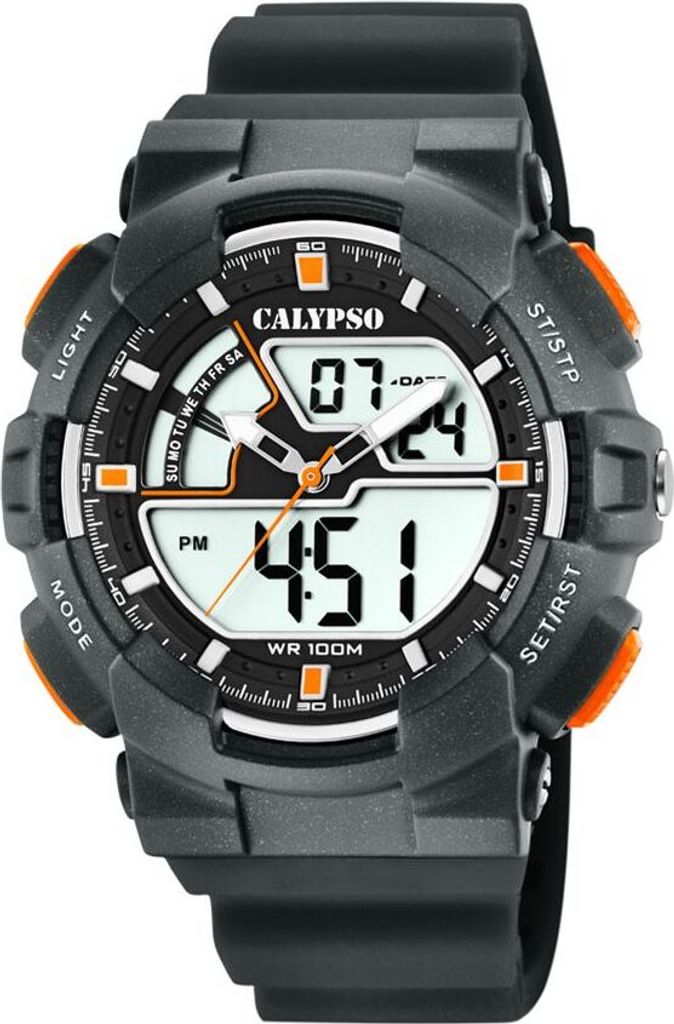 Calypso Digital Armbanduhr Herrenuhr schwarz K5771/4