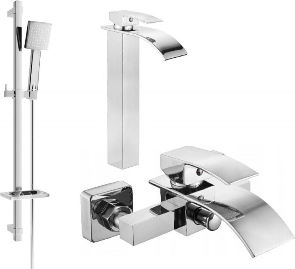 Mexen Aries DQ45 Badewannenset, Chrom - 744813DQ45-00