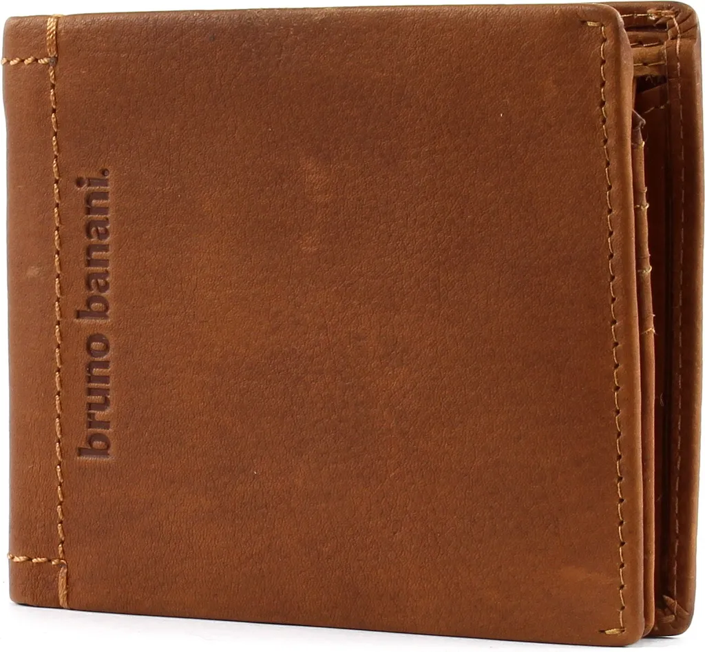 bruno banani Arizona Wallet Quer Cognac | Portafoglio Uomo Pelle Vera