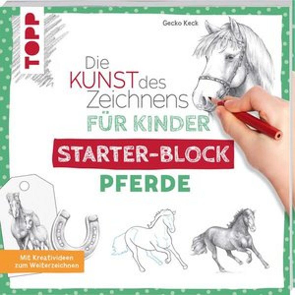 Die Kunst des Zeichnens für Kinder Starter-Block - Pferde Image du produit 