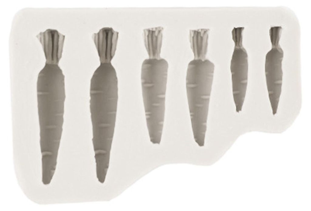 3D-Karottenhasen-Silikonform, lebensmittelecht, Schokoladenform für Fondant-Tortendekoration und Kunstharz, ofen- und spülmaschinenfest, leicht z...