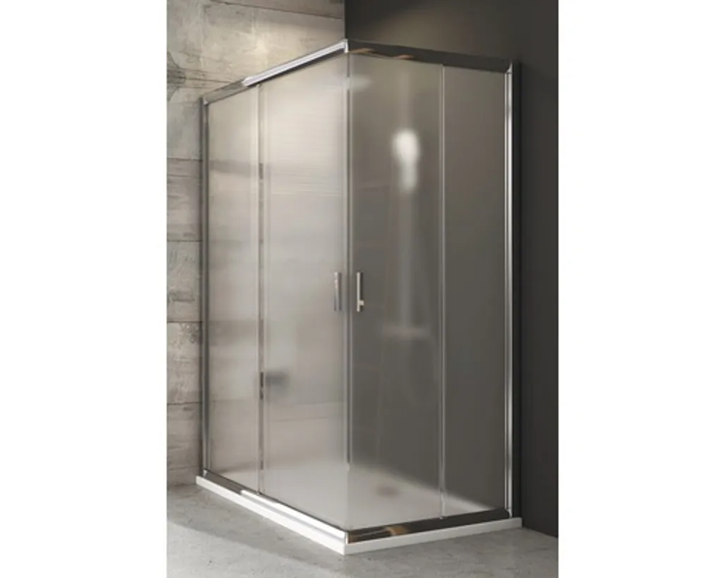 Paroi pour angle de douche 90 cm Ravak Blix BLRV2K-90 alu et Grape