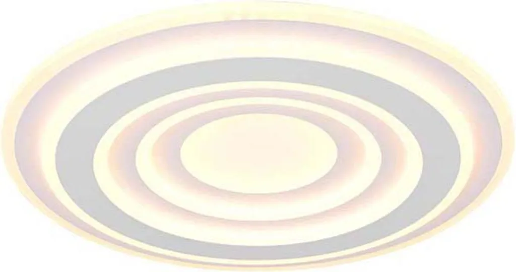 Plafonnier LED salon et chambre métal blanc réglable par télécommande