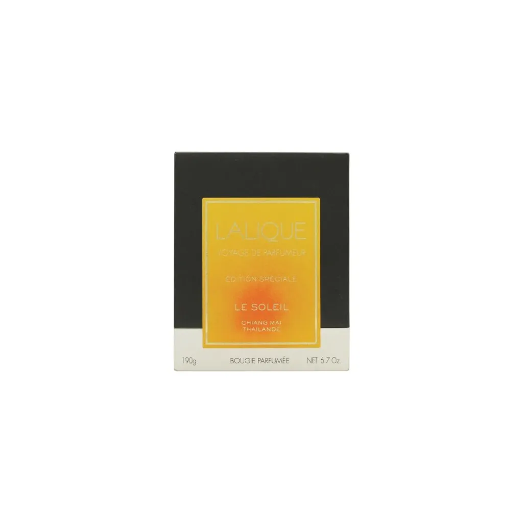 Bougie Lalique Chiang Mai 190g Parfum Durable sans Fumée Noire pour Salon