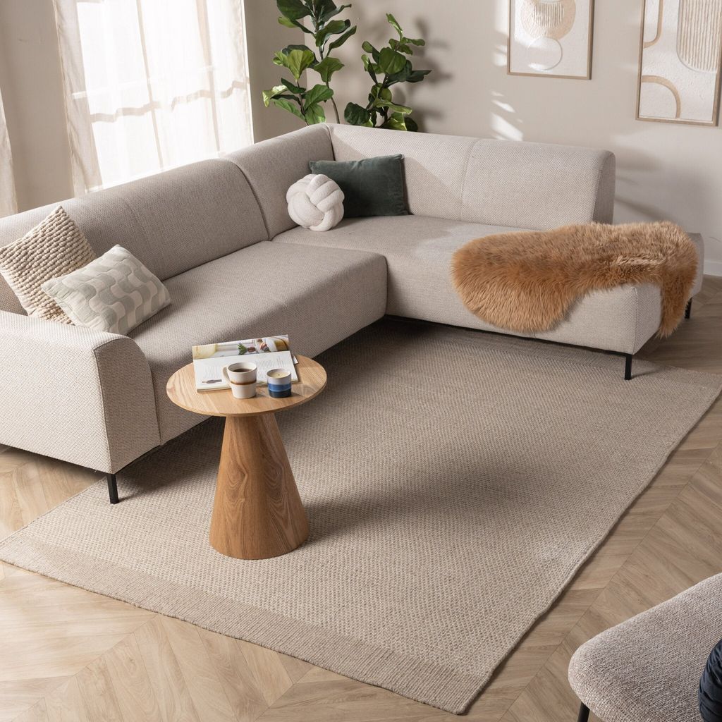 Volero - Wollteppich - Bliss Creme Weiß - 160x230 cm - Wohnzimmer, Schlafzimmer - Ländlich, Modern, Skandinavisch, Japandi
