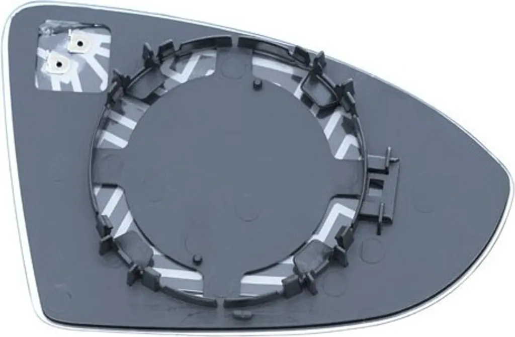 Verre de rétroviseur asphérique blanc chauffé - Solution anti-angle mort