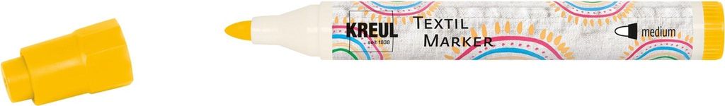 KREUL 90760 Pennarello per tessuti KREUL, medio, giallo Immagine del prodotto 