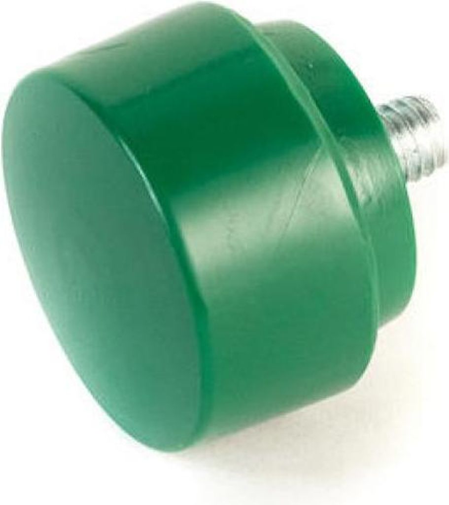 Abbey Tools Ersatz-Kunststoffschlagfläche für Edelstahl-Hammer Shop 30 mm Grü...