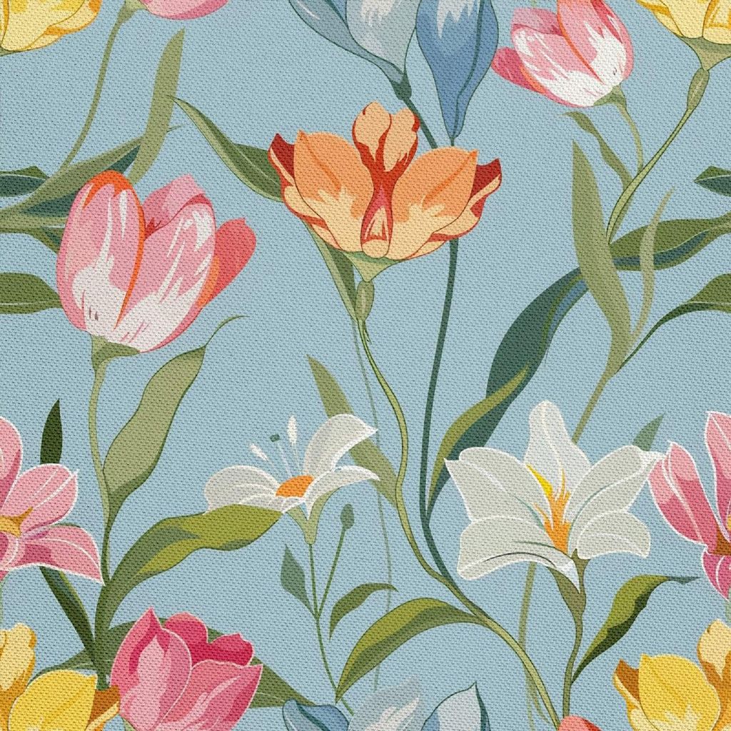 OUTDOOR DEKOSTOFFE OXFORD - Motiv Frühling I DX7440