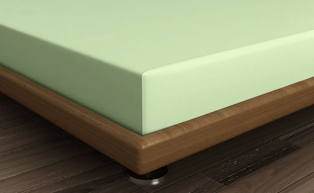 L'Essentiel Lenzuolo Singolo 100x190+30 Cotone Ranforce Verde Chiaro - 2