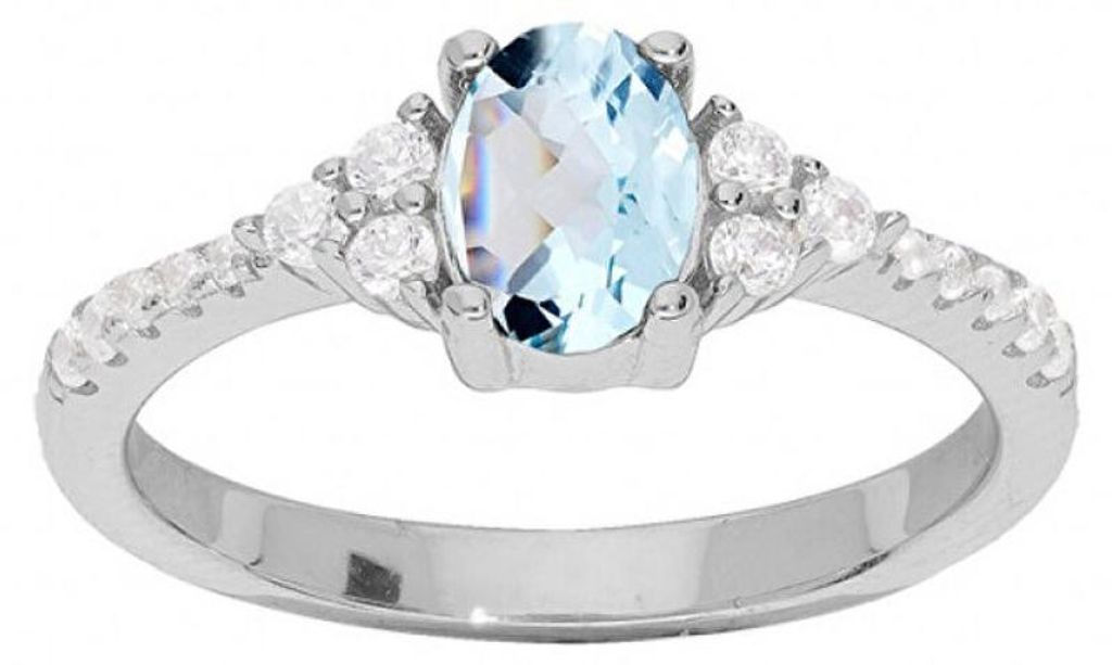 Charming silver ring with topaz Mystic Stone SRC0203TZ