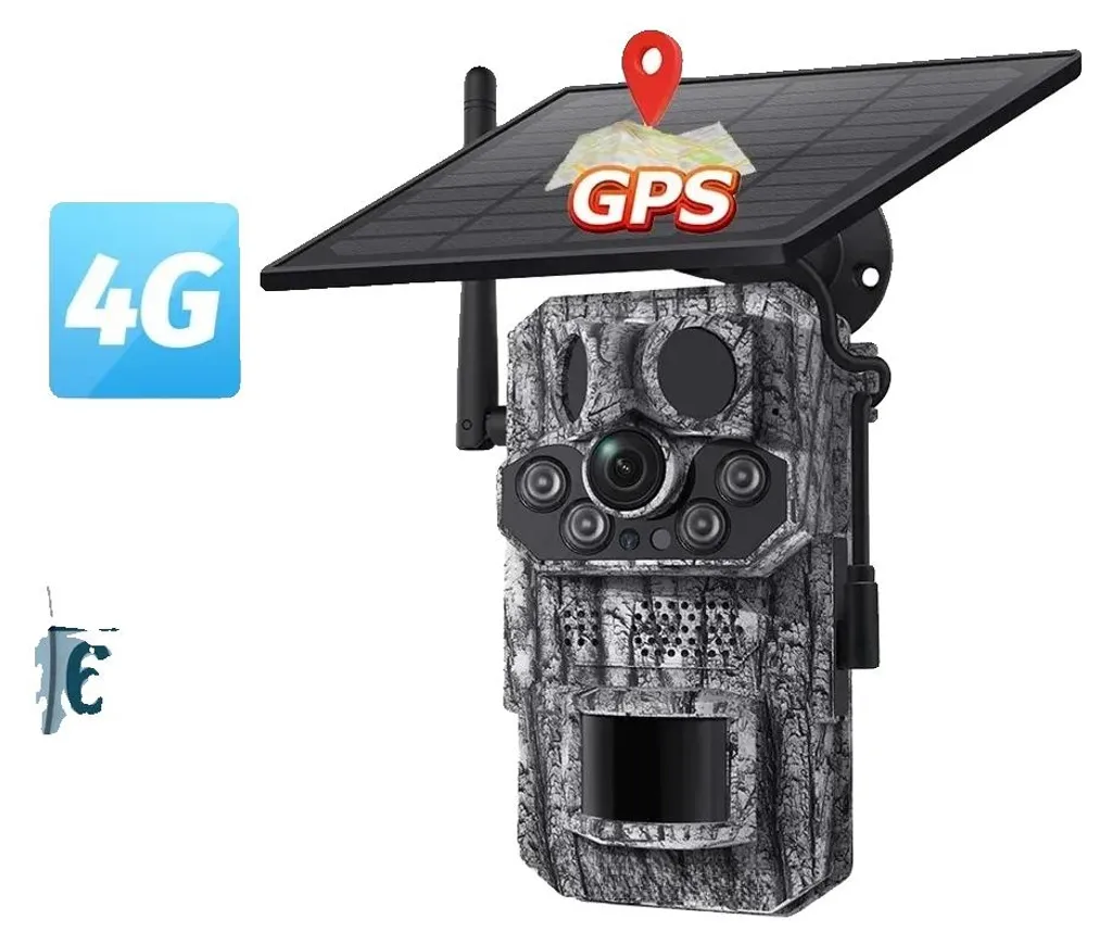 Caméra 4G solaire vision nocturne - Surveillance faune et kit 64 Go