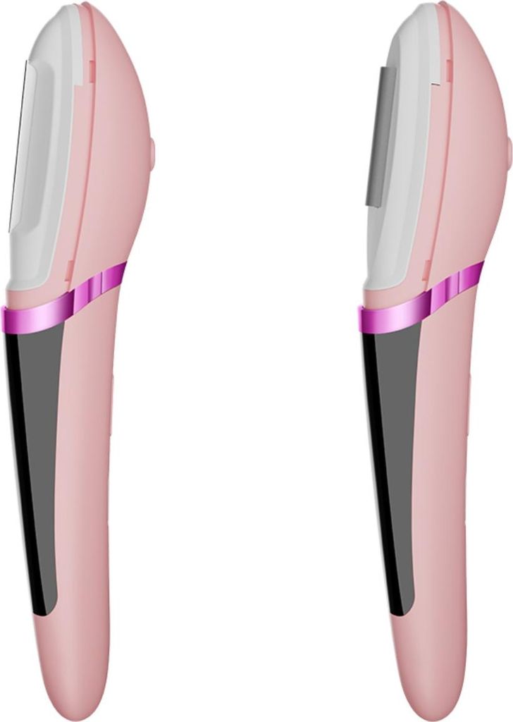 INF Ultraschall Gesichtshaarentferner elektrisch 3-stufig wiederaufladbar ABS Typ-C 1 Stück Rosa
