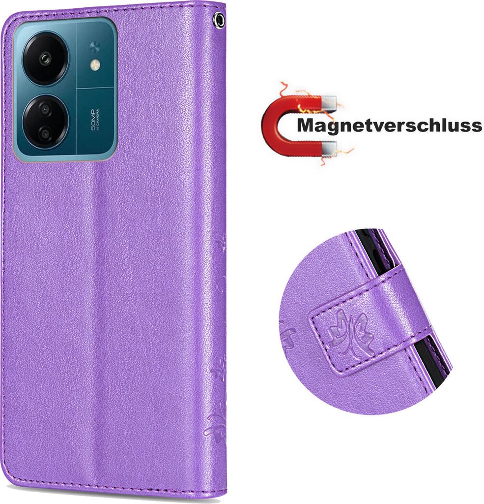 Hülle Xiaomi Redmi 13C /Poco C65, Handy Tasche Handyhülle Produktbild 7