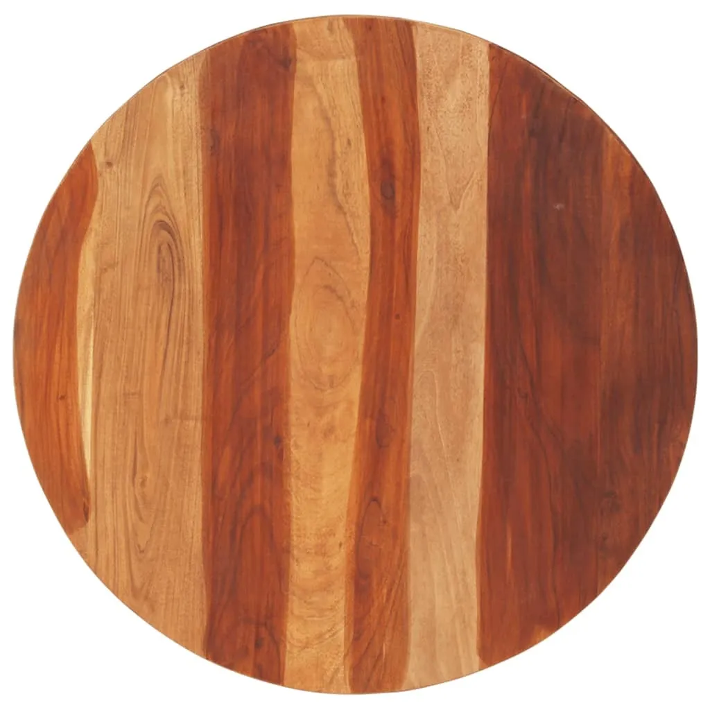Plateau de table rond en acacia massif de 70cm pour créer votre meuble