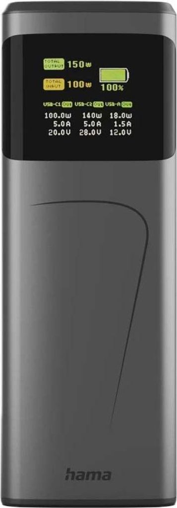 Hama High Power Lithium-Ion (Li-Ion) 24000 mAh Grau Produktbild 