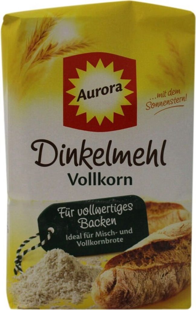 Aurora Dinkelmehl Vollkorn für vollwertiges Vollkornbrot Produktbild 