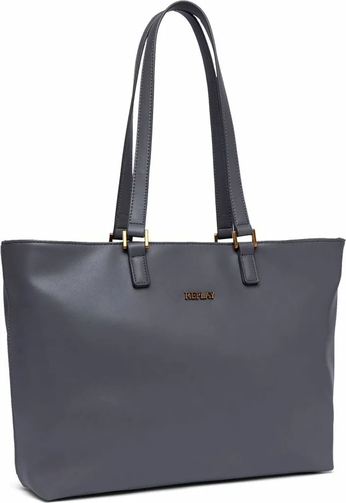 Sac Shopper Replay Gris : Fini le Désordre avec ce Grand Sac à Épaule Chic