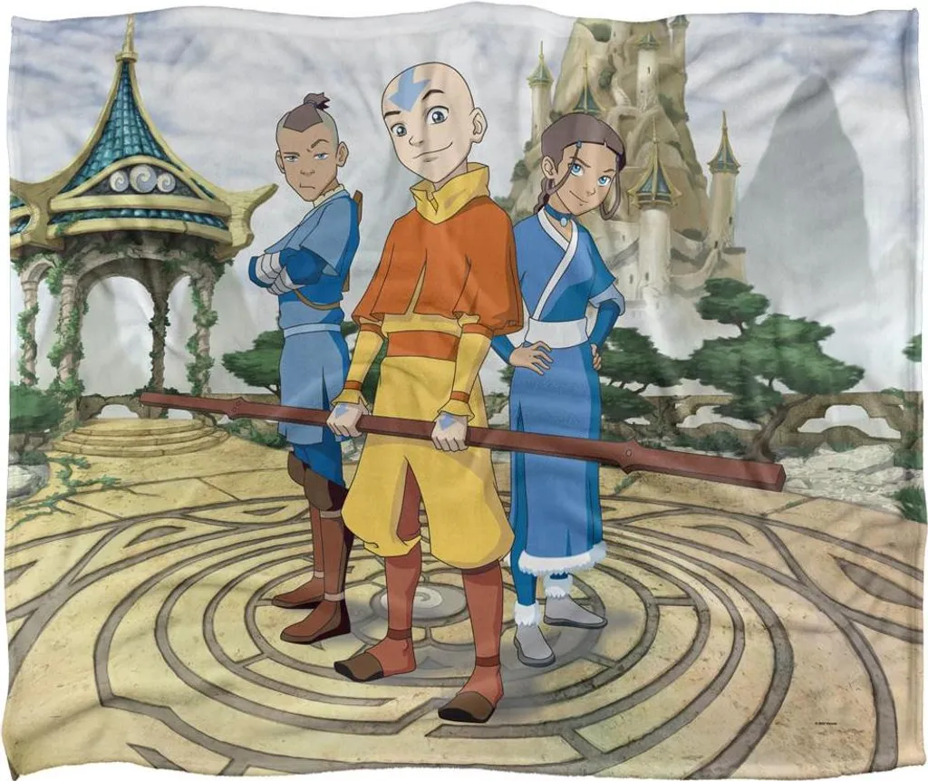 Plaid Avatar The Last Airbender Supersoft Doux pour Figurines et Fan