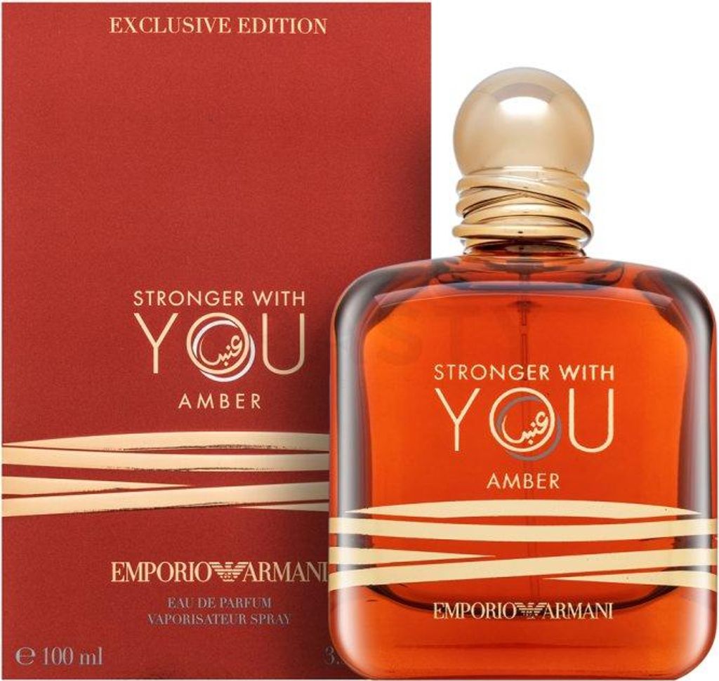 EMPORIO ARMANI Stronger With You Amber Eau De Parfum Spray For Men 3.3 oz