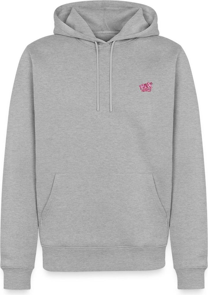 Spreadshirt Bibi Blocksberg Hex Hex Pink Stick Herren Premium Hoodie, 4XL, Grau meliert
