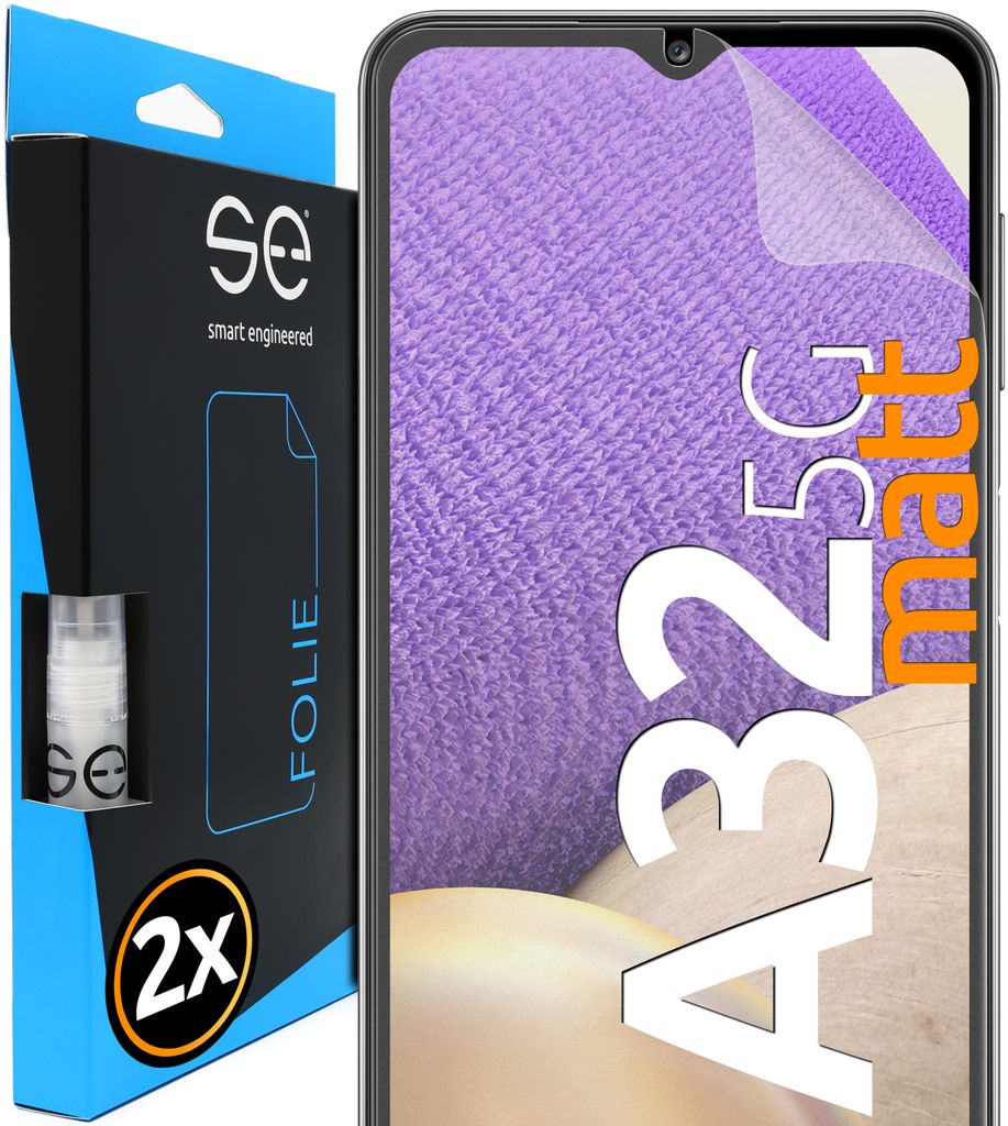 Smart Engineered SE0-F0102-0186-21-M, Samsung, Galaxy A32 5G, Schmutzabweisend, Kratzresistent, Transparent, 2 Stück(e)