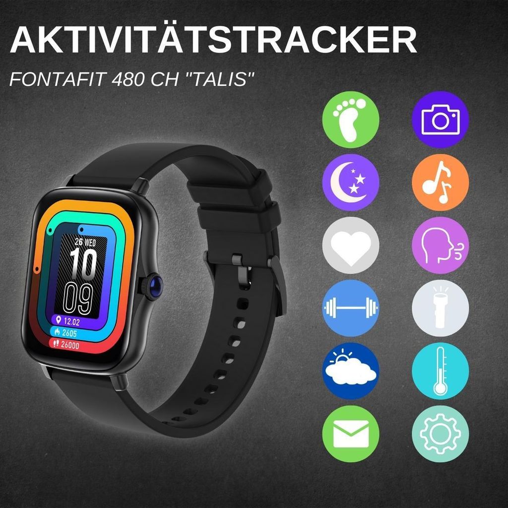 Fitness Tracker Fontafit Smartwatch FONTASTIC FontaFit 480CH TALIS