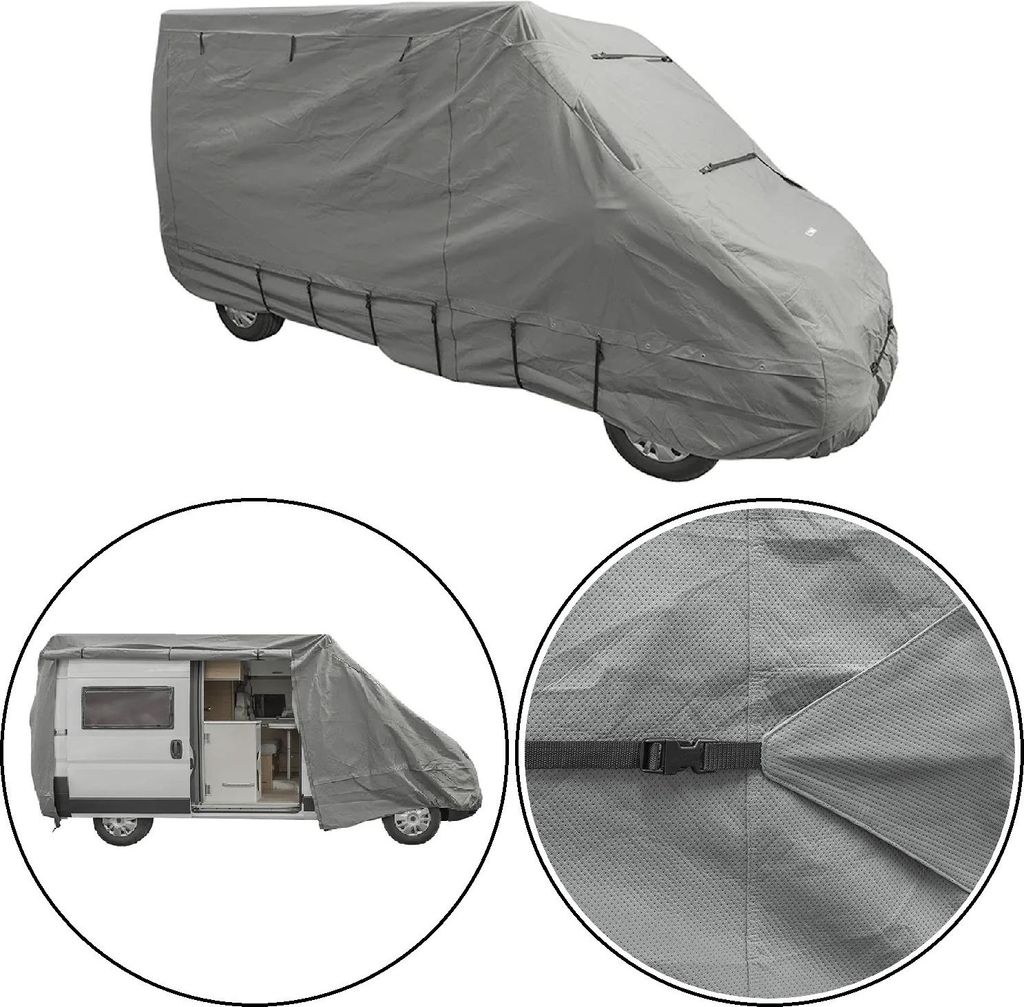 Wohnwagen Schutzhülle 615x210x227 cm Abdeckung Wohnmobil kompatibel Fiat Ducato