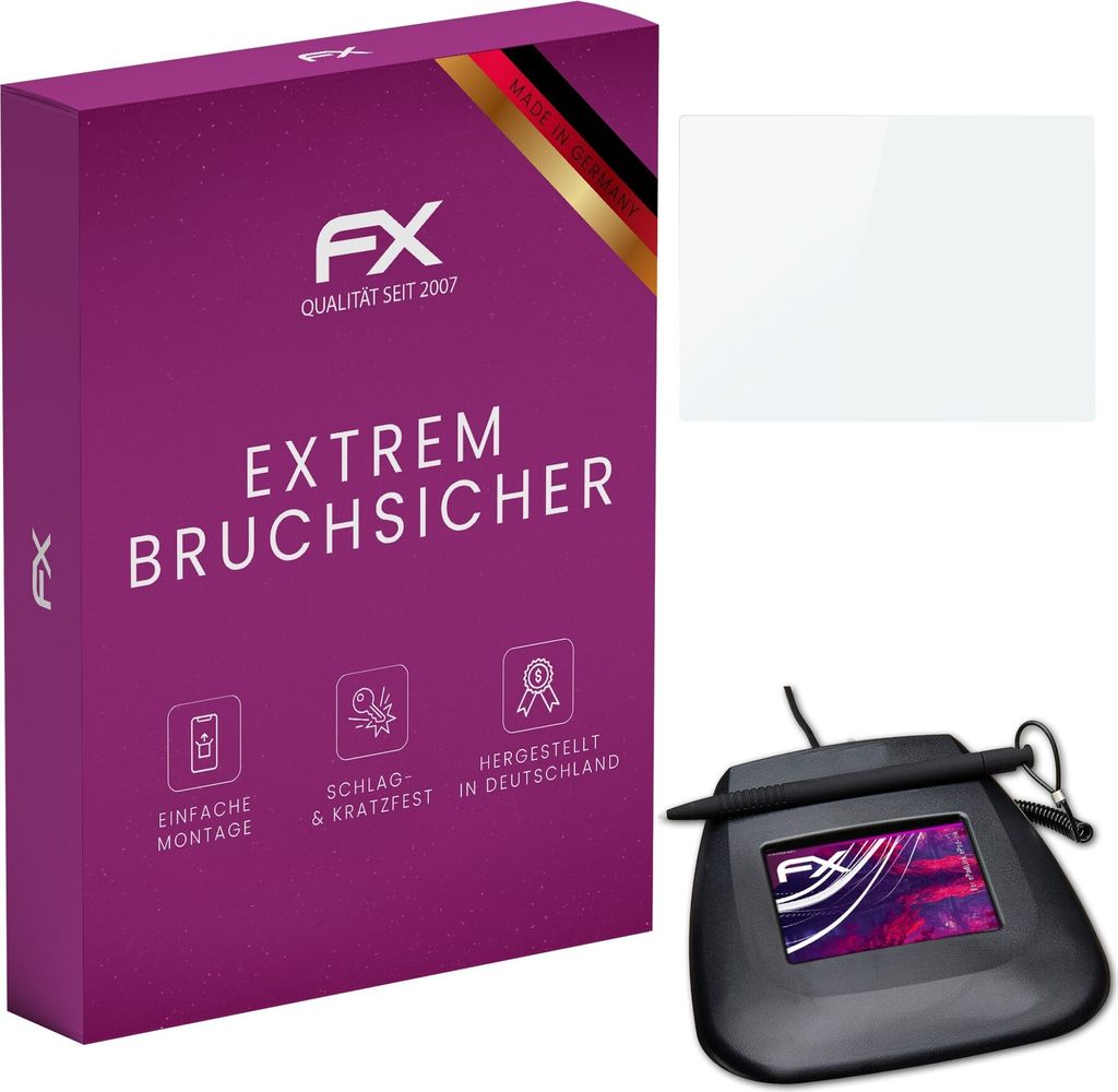 atFoliX FX-Hybrid-Glass Displayfolie kompatibel mit ePadLink ePad-ink Glasfolie