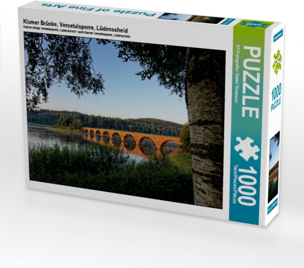 Calvendo Klamer Brücke, Versetalsperre, Lüdenscheid 1000 Teile Puzzle quer 640x480mm, / Detlef Thiemann DT-Fotografi; 7406821