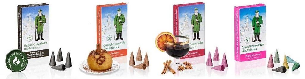 Original Crottendorfer - Sada 4 vonných kuželek - 4 různé Obrázek produktu 