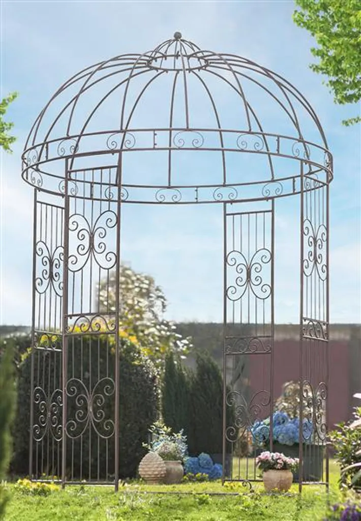 Pergola ronde Romance en fer forgé Ø 200 cm - Tonnelle pour rosiers vintage