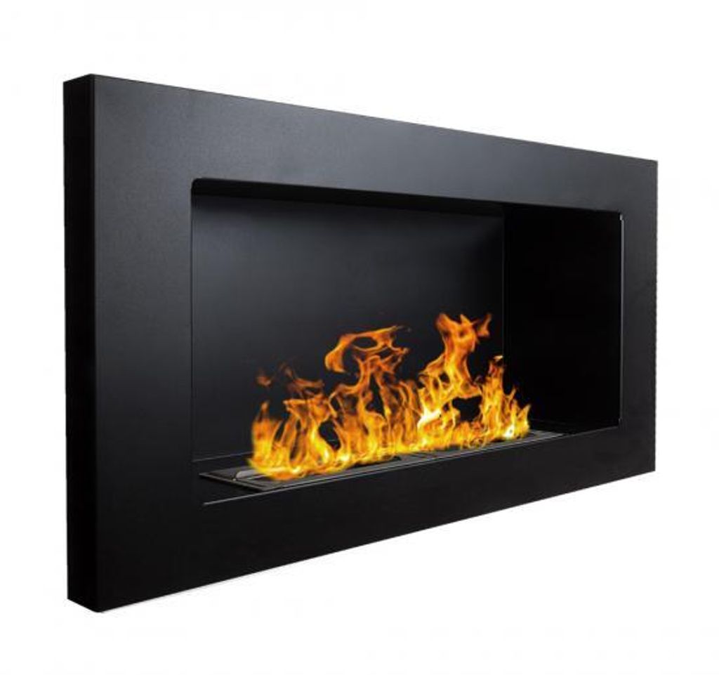 Wandhängender Biokamin 65x40x12 cm Flammenregulierung Produktbild 